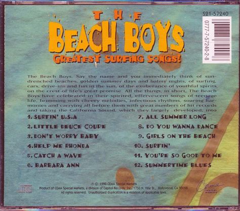 SEALED NEW CD Beach Boys, The - Greatest Surfing Songs! | eBay