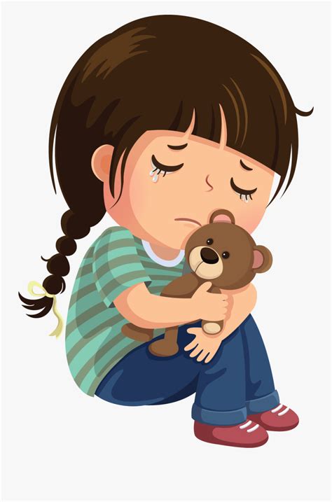 Young Girl - Sad Wallpaper In Cartoon , Free Transparent Clipart - ClipartKey