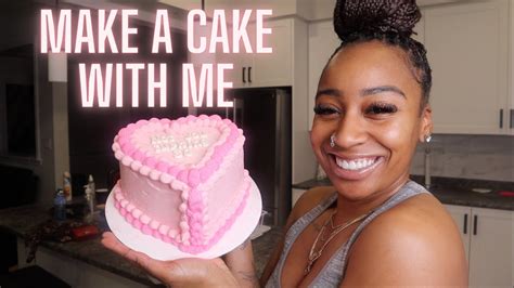 MAKE A BIRTHDAY CAKE WITH ME | Vintage Heart Cake Tutorial - YouTube
