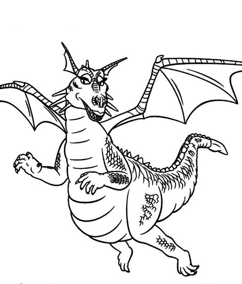 Dragon Coloring Pages - Free Shrek Coloring Pages Printables