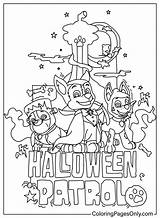 Paw Patrol Halloween Color Page  Free Printable Coloring Pages sketch template