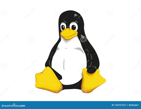 Linux Logo Cartoon Vector | CartoonDealer.com #136767231