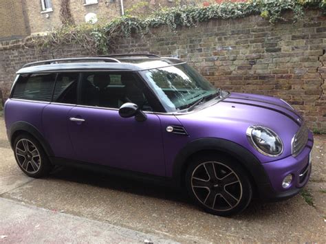 Mini Cooper Wrapped Matte Metallic Purple by Wrapping Cars London