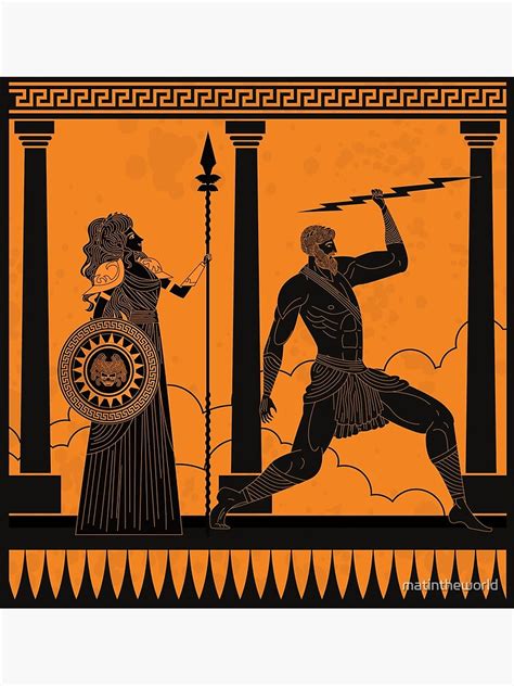 "athena and zeus" Canvas Print for Sale by matintheworld | Redbubble