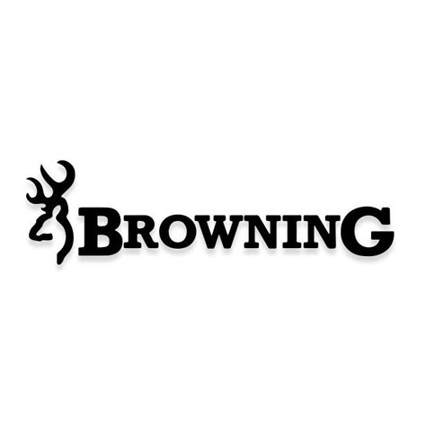 Browning Deer Antlers Hunting Logo Decal Sticker – Decalfly