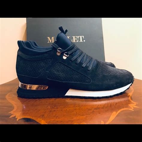 Mallet of London men’s Sneakers Navy suede | Sneakers, All black sneakers, Sneakers men