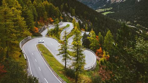 Download wallpaper 1280x720 road, hairpin turn, mountains hd, hdv, 720p hd background