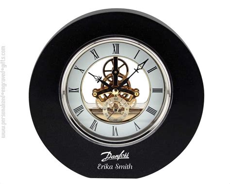 Engraved Crystal Clocks Personalized With Your Custom Message