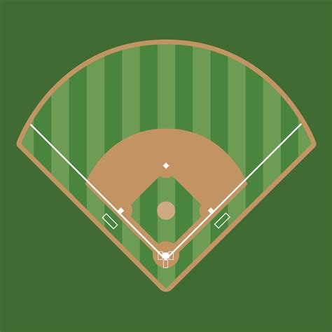 Baseball Field The Illustration 23022595 Vector Art at Vecteezy