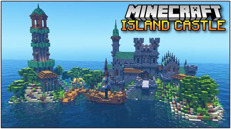 How to Build a Minecraft Castle on a Survival Island!!! [World Download ...