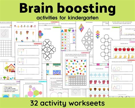 Brain Boosting Activities for Kids, Brain Games, Interactive Learning, Homeschool Education ...