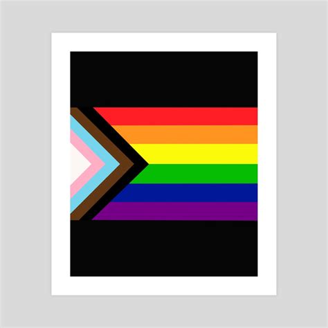 Progress Pride Flag , an art print by Darrell Tyler - INPRNT