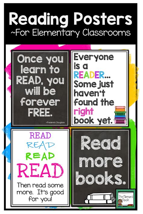 Reading Posters for Elementary Classrooms | Reading posters, Elementary reading, Reading classroom