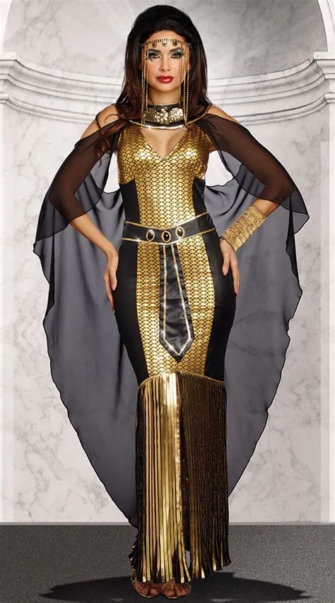 Adults Women Girls Sexy Egyptian Queen Costumes Egypt Pharaoh Cleopatra Goddess Costume ...