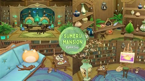 Sumeru Mansion Full Interior 🏡 (with replica code) || Genshin Serenitea ...