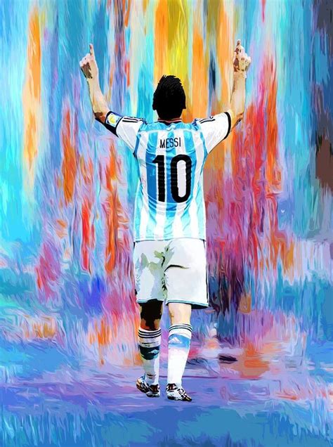 Lionel Messi art mt6y Painting in 2023 | Cute canvas paintings, Painting, Soccer art