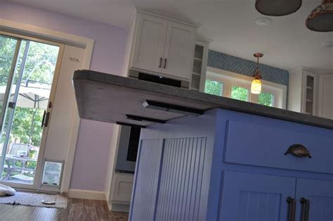 Counter top overhang brackets provide the additional support needed for the weight of natural ...