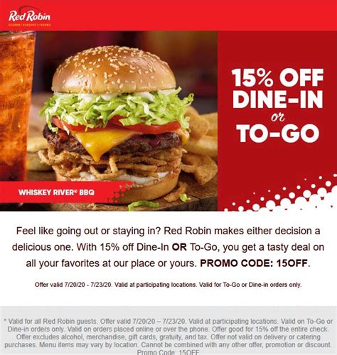 Red Robin Coupons Printable