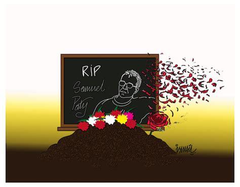 Tribute to Samuel Paty By ismail dogan | Media & Culture Cartoon | TOONPOOL