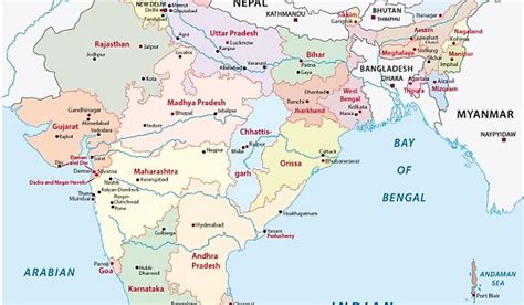 The States of India By Land Area - WorldAtlas.com