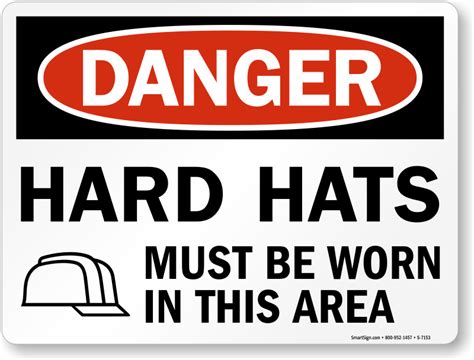 Hard Hat Area Signs - Free Shipping from MySafetySign