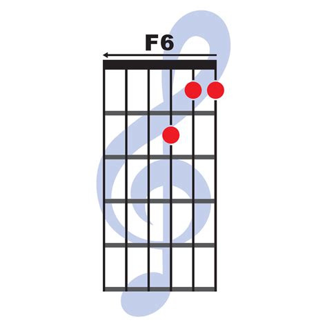 F6 guitar chord icon 36531525 Vector Art at Vecteezy