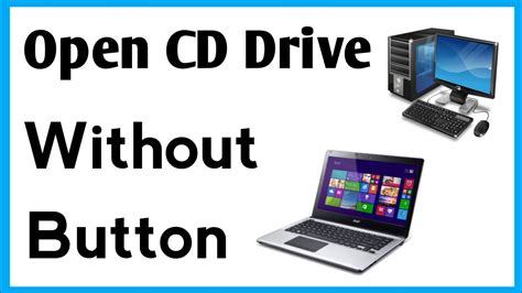 How To Open Dvd Drive On Laptop Without Button | How To Open Computer Dvd Drive - YouTube