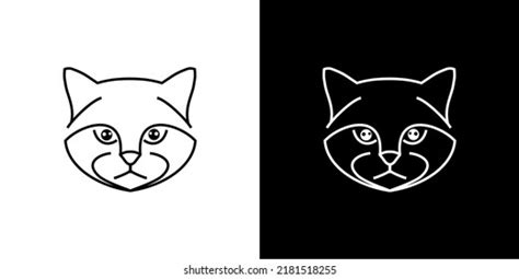 Cat Icon Black White Background Stock Vector (Royalty Free) 2181518255 | Shutterstock