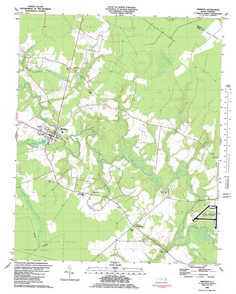 Trenton, NC Topographic Map - TopoQuest