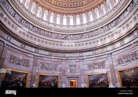 US Capitol Dome Rotunda Paintings Washington DC Stock Photo - Alamy