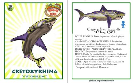 Dinosaur Train Cretoxyrhina card (revised!) by Vespisaurus on DeviantArt