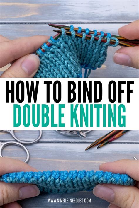 Invisible bind off for double knitting - Easy method [+video]