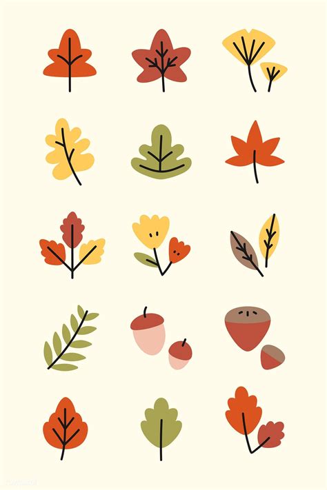 Colorful autumn leaves vector collection | free image by rawpixel.com / Katie Moir | Leaf ...