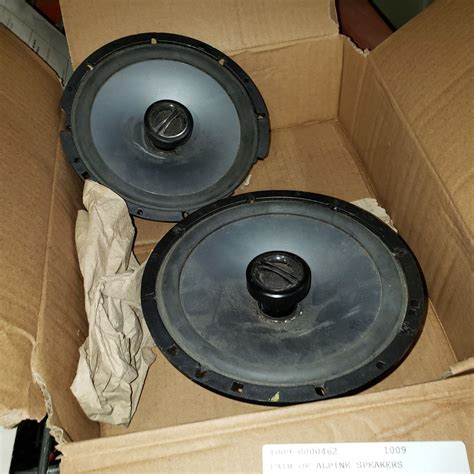 PAIR OF ALPINE CAR AUDIO SPEAKERS - Big Valley Auction