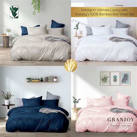 Cooling Bamboo Bedsheet Quilt Cover Bundle Set • Bedding SG