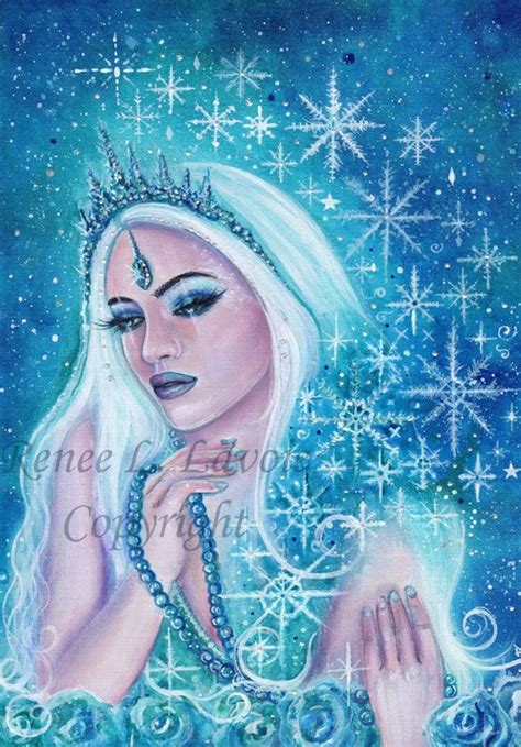 Khione Goddess of Snow and Ice Greek Mythology Snow Flakes - Etsy