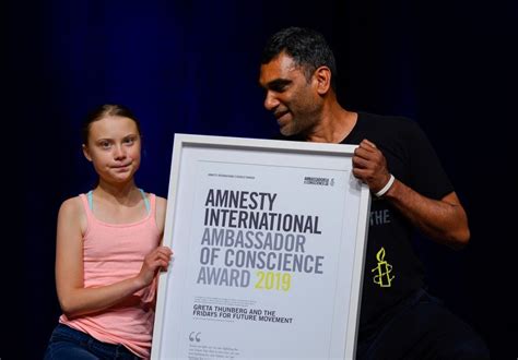 Greta Thunberg wins Amnesty's highest human rights award