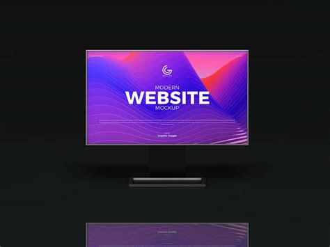 Free 2 Perspective Modern Website Mockups (PSD)