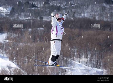 Canada's Chloe Dufour-Lapointe performs a jump to place fourth at the ...