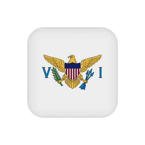 Virgin Islands flag, official colors. Vector illustration. 10420847 ...