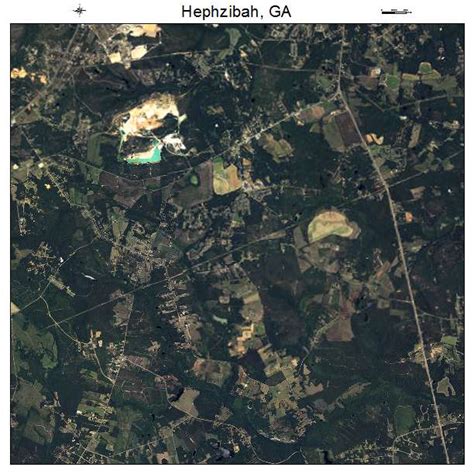 Aerial Photography Map of Hephzibah, GA Georgia