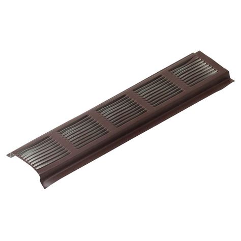 Air Vent 2.75 in. x 96 in. Brown Aluminum Continuous Vent Soffit-84304 - The Home Depot