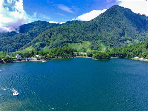 Premium Photo | Aerial view of telaga sarangan or lake sarangan magetan east java indonesia