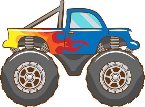 Monster truck png graphic clipart design 19907655 PNG