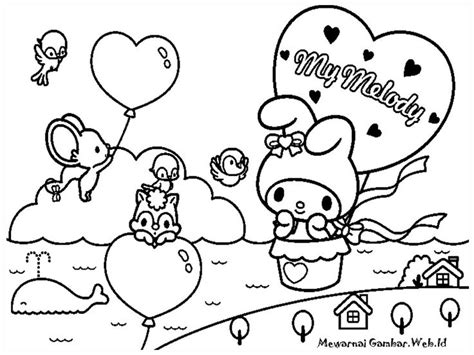 Hello Kitty And My Melody Coloring Pages