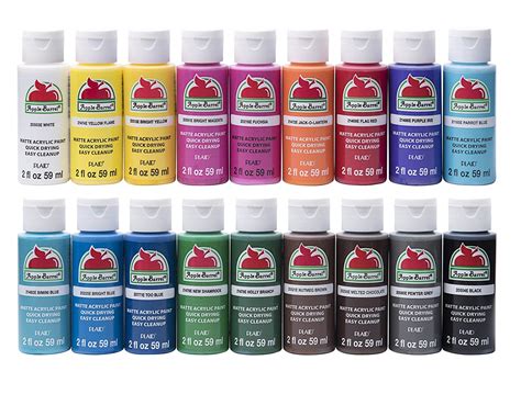 Caliart Non-Toxic Brushes & Acrylic Paints, 24-Count