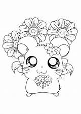 Hamtaro Coloring Pages sketch template