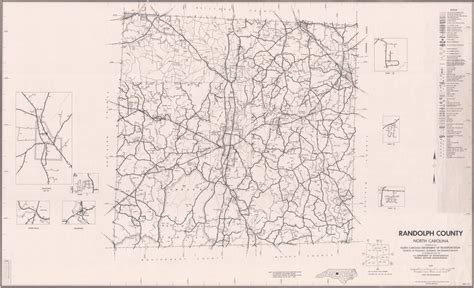 1980 Road Map of Randolph County, North Carolina