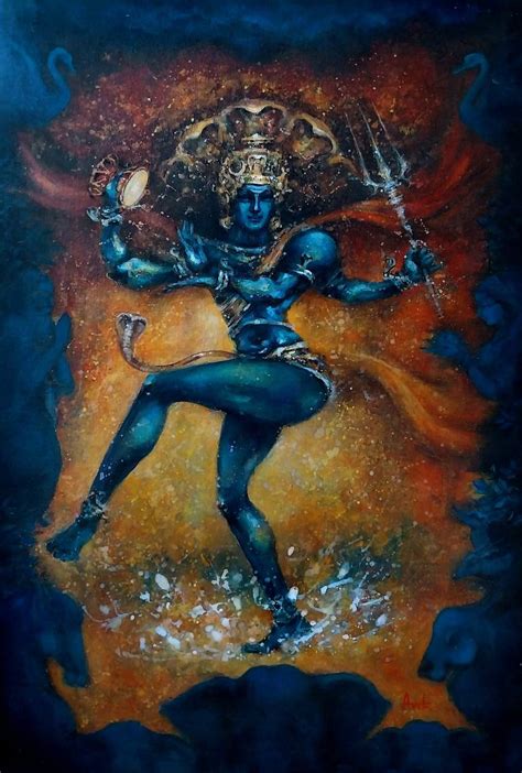 THE NATARAJ Painting by PiyaliAvik Chakraborty | Saatchi Art