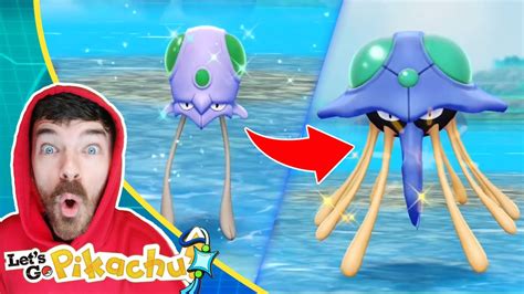 Shiny Tentacool & Shiny Tentacruel Caught Wild | Pokemon Let's Go ...